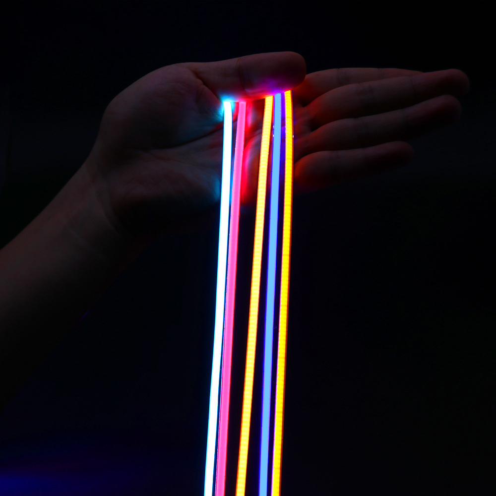 DC12/24V 4MM Super Narrow 480LEDs/M High Density Single Color 90 CRI LED Flexible COB Strip Light 16.4ft/5m per Roll DC12/24V 4MM Super Narrow 480LEDs/M High Density Single Color 90 CRI LED Flexible COB Strip Light 16.4ft/5m per Roll